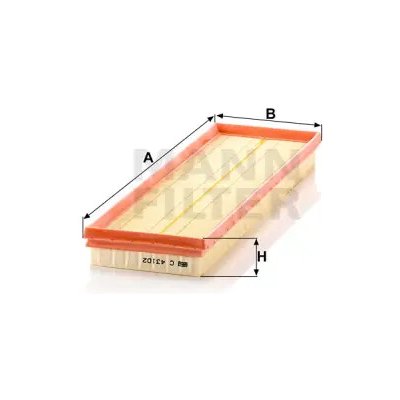 MANN FILTER Vzduchový filtr C 43 102 – Hledejceny.cz
