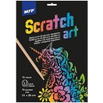 Škrabací obrázek šablona A4 Unicorn 21x29cm – Hledejceny.cz