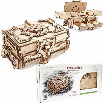 Ugears 3D mechanické puzzle Antique Box 185 ks – Zboží Dáma