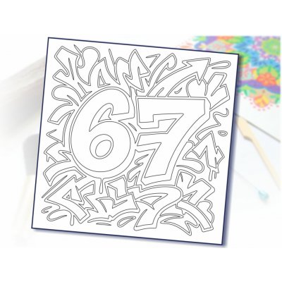 Radost v písku Šablona na pískování meme six seven 67 ver.2 – Sleviste.cz