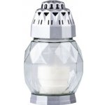 Bolsius Kahanec 2D Diamond Trasp stříbrná 24 hod – Zboží Mobilmania