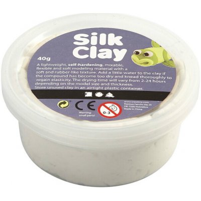 Creative Silk Clay hedvábná modelovací hmota 40g BÍLÁ – Hledejceny.cz
