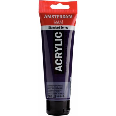 Royal Talens Amsterdam akrylové barvy 120 ml 1 ks 568 Permanent blue violet – Hledejceny.cz