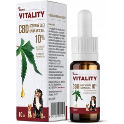 Akinu Vitality CBD konopný olej pro psy 10% 10 ml