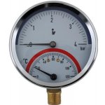 Steno Termomanometr 0-4bar, 0-120°C,1/2" spodní vývod 1453 – Hledejceny.cz