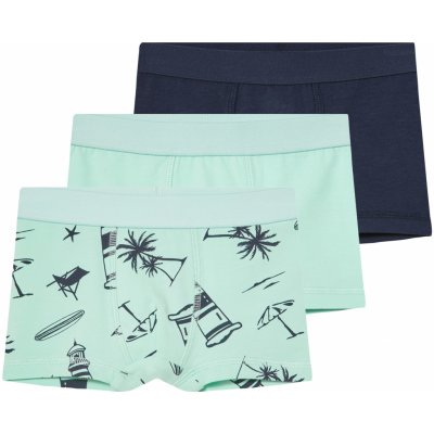lupilu chlapecké boxerky 3 kusy navy modrá / mintová – Sleviste.cz