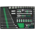 JONNESWAY S04H42165SV 1/4" a 1/2", 6hranné hlavice, s příslušenstvím
