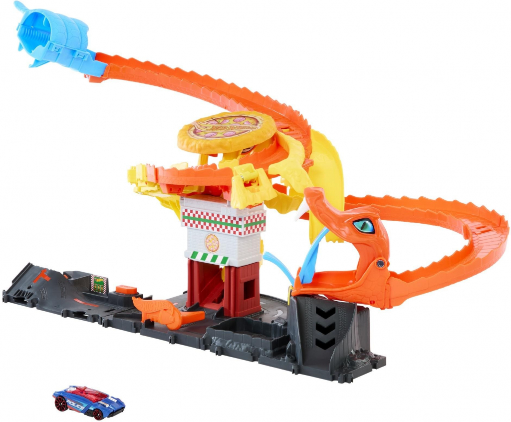 Hot Wheels City Odjíždějící pizza – Útok kobry Sada HTN81