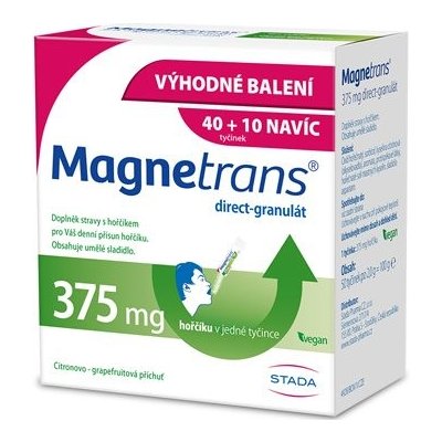 Magnetrans Direct 375 mg limitovaná edice 50 sáčků – Hledejceny.cz