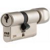 Cylindrická vložka Assa Abloy FAB 3*** PROFI, 35+50 mm Nikl, s knoflíkem na kratší straně