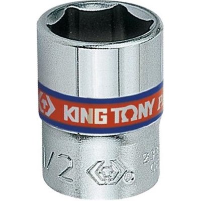 King Tony 233508S - Hlavice nástrčná - ořech 1/4", velikost 1/4", 6-hranný, chromovaný leštěný, DIN3124, ISO 2725-1 – Zbozi.Blesk.cz
