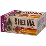 Shelma Cat kuřecí hovězí kachní a krůtí 40 x 85 g – Sleviste.cz