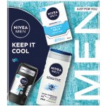 Nivea Men Balm Cooling Balzám po holení Sensitive Cool 100 ml + Tuhý AP 50 ml + sprchový gel 250 ml dárkové balení – Hledejceny.cz