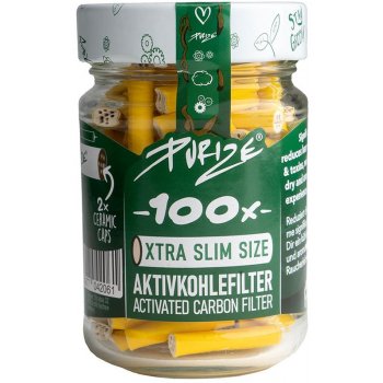 Purize xtra slim 5.9 mm filtry žluté 100 ks