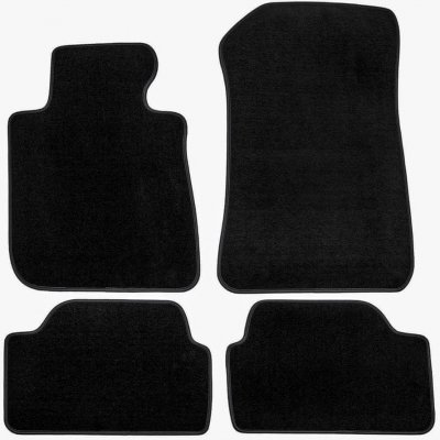 Koberce textilní J&J Automotive PREMIUM BLACK Bmw 1 E87 2004-2011 – Zboží Mobilmania