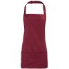 Zástěra Premier Workwear Colours Gastro zástěra 2v1 PR159 Burgundy Pantone 209C 60x62cm