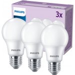 Philips 3x E27 A60 LED žárovka 4,9W = 40W 470 lm 2700K teplá bílá – Zboží Mobilmania