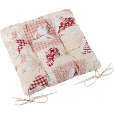 Bellatex Ema prošívaný Patchwork srdce růžový 40 x 40 cm – Zbozi.Blesk.cz