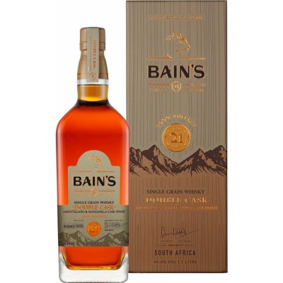 Bains Cape Mountain Whisky 21y Double Cask Finish 46,8% 1 l (karton)
