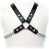 SM, BDSM, fetiš LEATHER BODY CHAIN HARNESS II