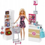 Barbie FRP01 doplňky do supermarketu obchod s potravinami – Zboží Dáma