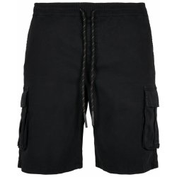 Urban Classics Drawstring cargo shorts černé