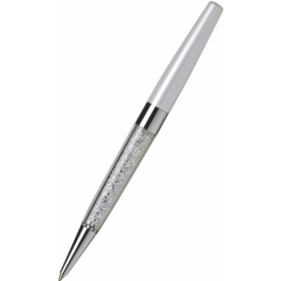 ART Crystella Kuličkové pero SWAROVSKI® Crystals krémově bílá bílé krystaly ve spodní části pera ART CRYSTELLA® 93669 – Zboží Živě