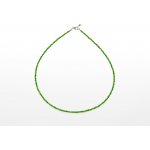 Svět Kamenů Stříbrný náhrdelník diopsid fazetovaný 00256179 – Sleviste.cz