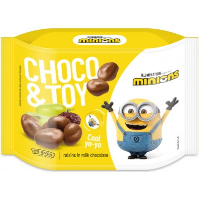 Minions Choco & Toy sladké rozinky v mléčné čokoládě s překvním 40 g – Zbozi.Blesk.cz