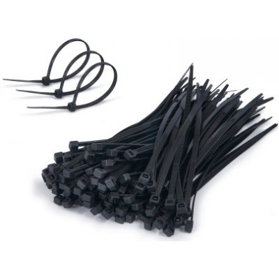 Ecolight 36150 Stahovací pásky 3,6 x 150 mm plastové černé 100 ks – Sleviste.cz