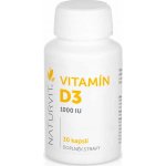 NaturVit Vitamin D3 1000 IU 30 kapslí – Hledejceny.cz