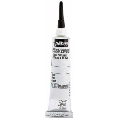 Pébéo Kontura na sklo Vitrail 20 ml White – Hledejceny.cz