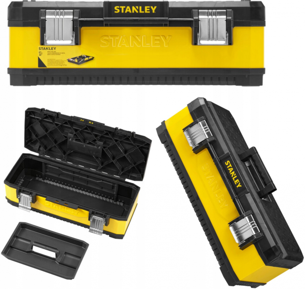 Stanley 1-95-614 Kovoplastový box na nářadí žlutý 26