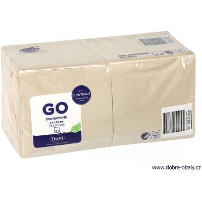 Duni ubrousky 2V Eco Echo 300ks 24x24cm – Zboží Dáma