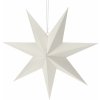 Vánoční papírová dekorace White star 60 x 60 x 1,5 cm