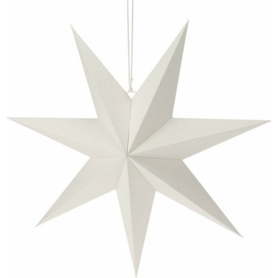 Vánoční papírová dekorace White star 60 x 60 x 1,5 cm