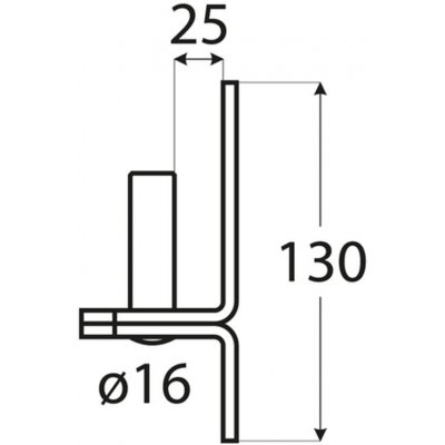 Domax C 16/25 držák čepu d 16 mm /25 mm – Hledejceny.cz