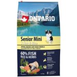Ontario Senior Mini Fish & Rice 2 x 6,5 kg – Hledejceny.cz