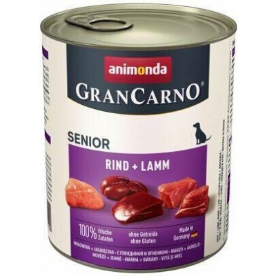Animonda GranCarno Senior hovězí & jehně 12 x 800 g – Hledejceny.cz