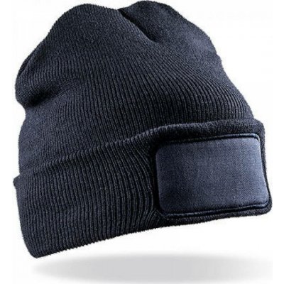 Result Winter Essentials Dvojitá čepice Thinsulate beanie pro potisk či výšivku modrá námořní RC034 – Hledejceny.cz