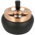 KRCZ Cigaretový popelník kovový otočný Black/rosegold 13cm – Sleviste.cz