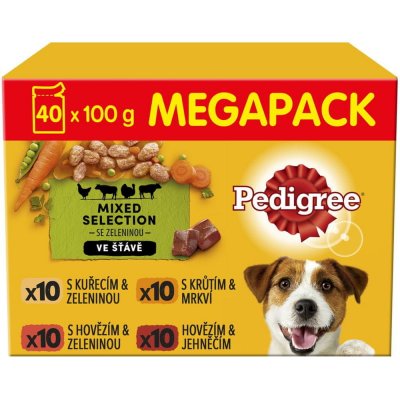 Pedigree mix výběr se zeleninou ve šťávě 40 x 100 g – Zboží Mobilmania