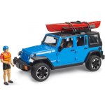 Bruder Terénní auto Jeep Wrangler Rubicon Unlimited s kajakem a figurkou 1:16 02529 12182D – Zbozi.Blesk.cz