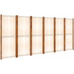 vidaXL 6dílný paraván krémově bílý 420 x 180 cm – Hledejceny.cz