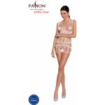 Passion Bodystocking BS089 Bílý – Zboží Dáma