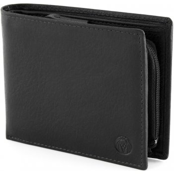 Lucleon kožená peněženka California uvnitř na zip P9 9 8872 Černá