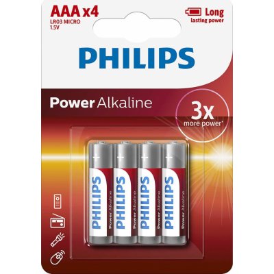 Philips PowerLife AAA 4ks LR03P4B/10 – Zboží Mobilmania