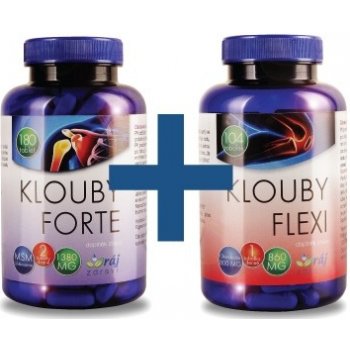 Klouby Flexi 104 tobolek + Klouby Forte 180 tobolek