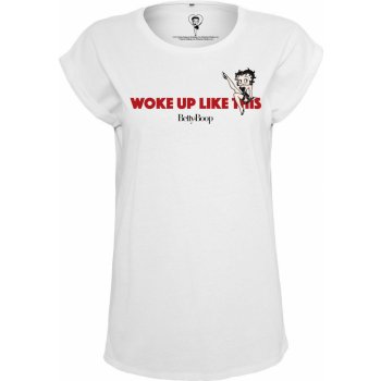 Betty Boop tričko Woke Up bílá