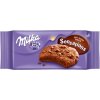 Sušenka Milka Cookie Sensations kakaové sušenky s kousky čokolády 156 g